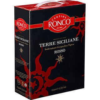Ronco Cantina Sicilia Rosso Bag in Box 3 Liter
