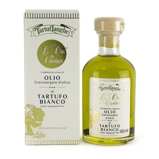 TartufLanghe Olivenöl mit weissen Trüffeln 0,1l